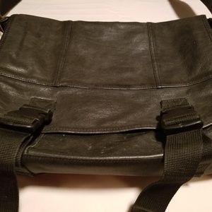 Leather computer bag Wilson Leather